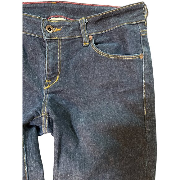 Raleigh Denim Jeans Skinny Handcrafted Stretch Low Dark Wash Size 29 - Picture 5 of 10